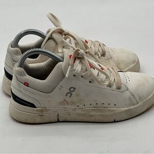 On Cloud The Roger Advantage Sneakers Women’s 6 Tennis Shoes White/ Orange
